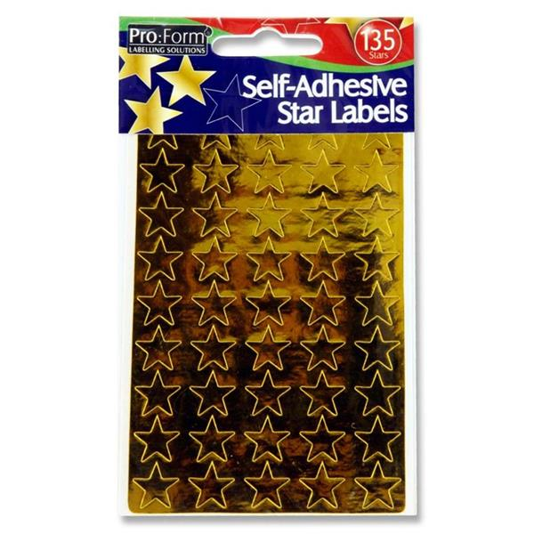 Pro:Form Gold Star Stickers - Penny Black