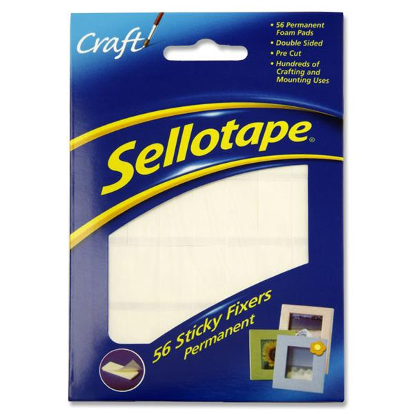 Sellotape Sticky Fixers Foam Pads - Penny Black