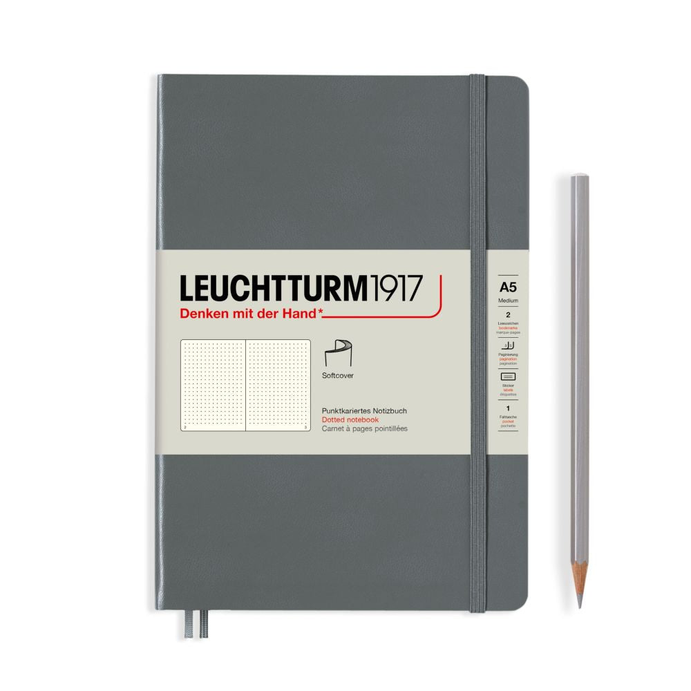 Leuchtturm1917 Notebook A5 Medium Softcover - Penny Black