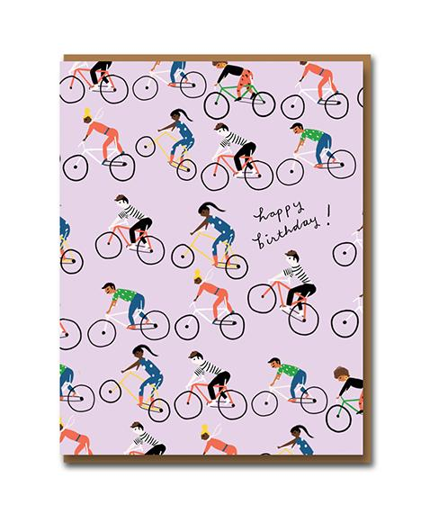Cycle Gang Carolyn Suzuki Birthday Card - Penny Black