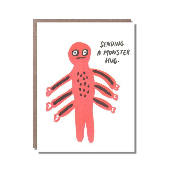 Monster Hug Greeting Card
