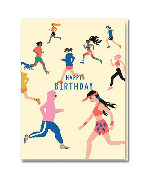 1973EC Happy Birthday Park Run Greeting Card