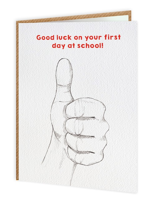 Good Luck First Day Of School Greeting Card