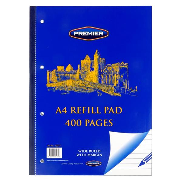 A4 Refill Pad 400 Pages - Penny Black