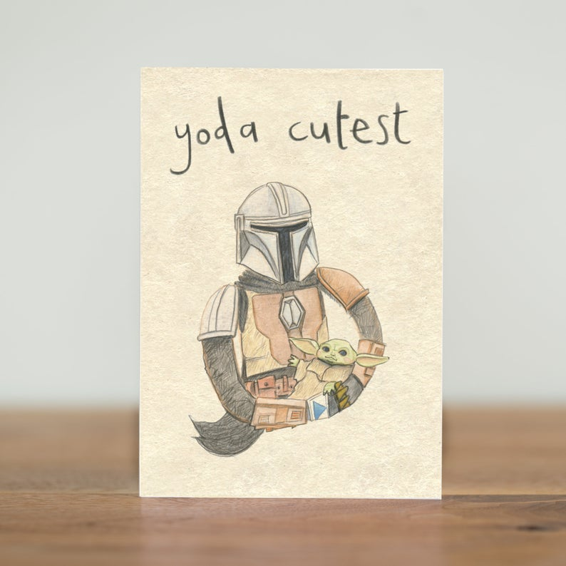 Yoda Cutest New Baby Card - Penny Black