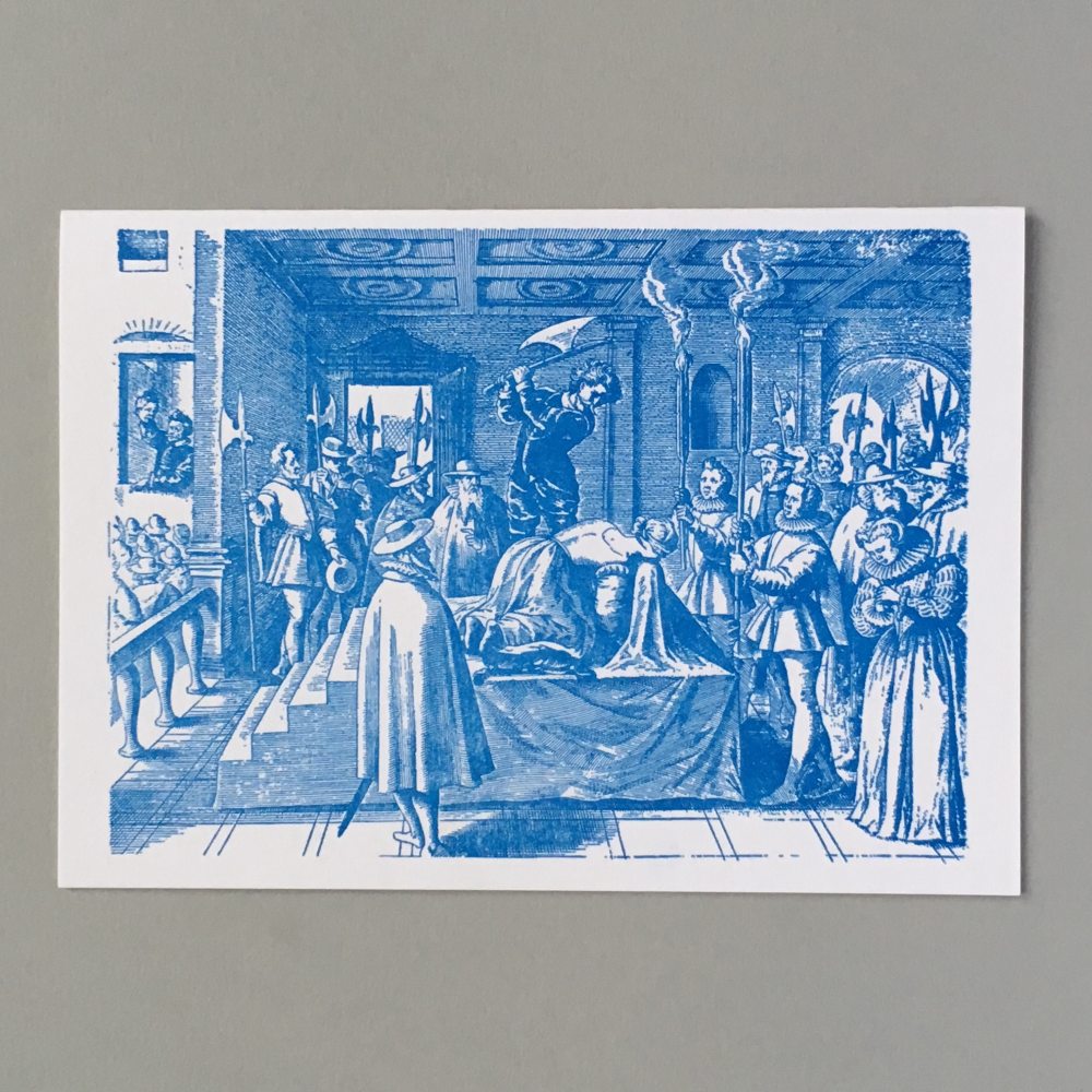 Mary Queen Of Scots Vintage Letterpress Card - Penny Black