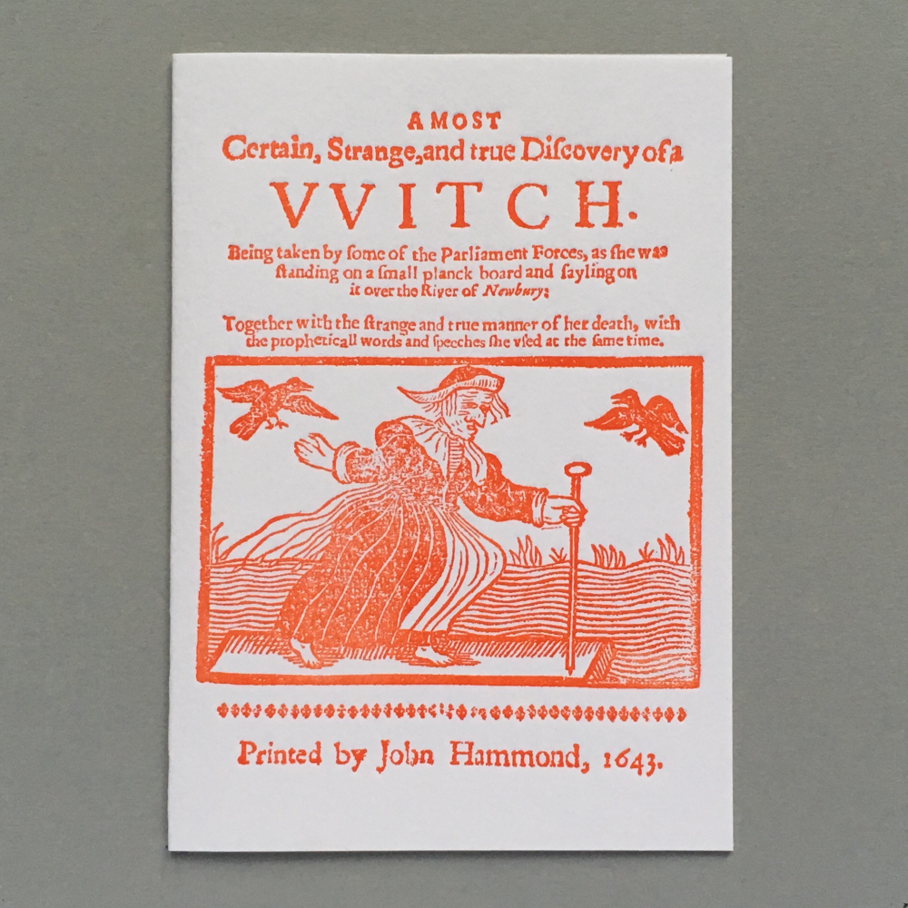 VVitch Vintage Letterpress Card - Penny Black