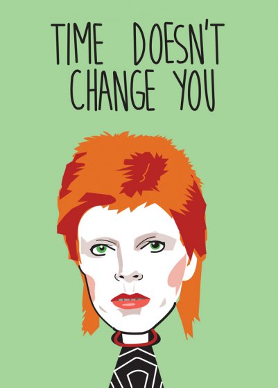 Happy Birthday David Bowie Greeting Card