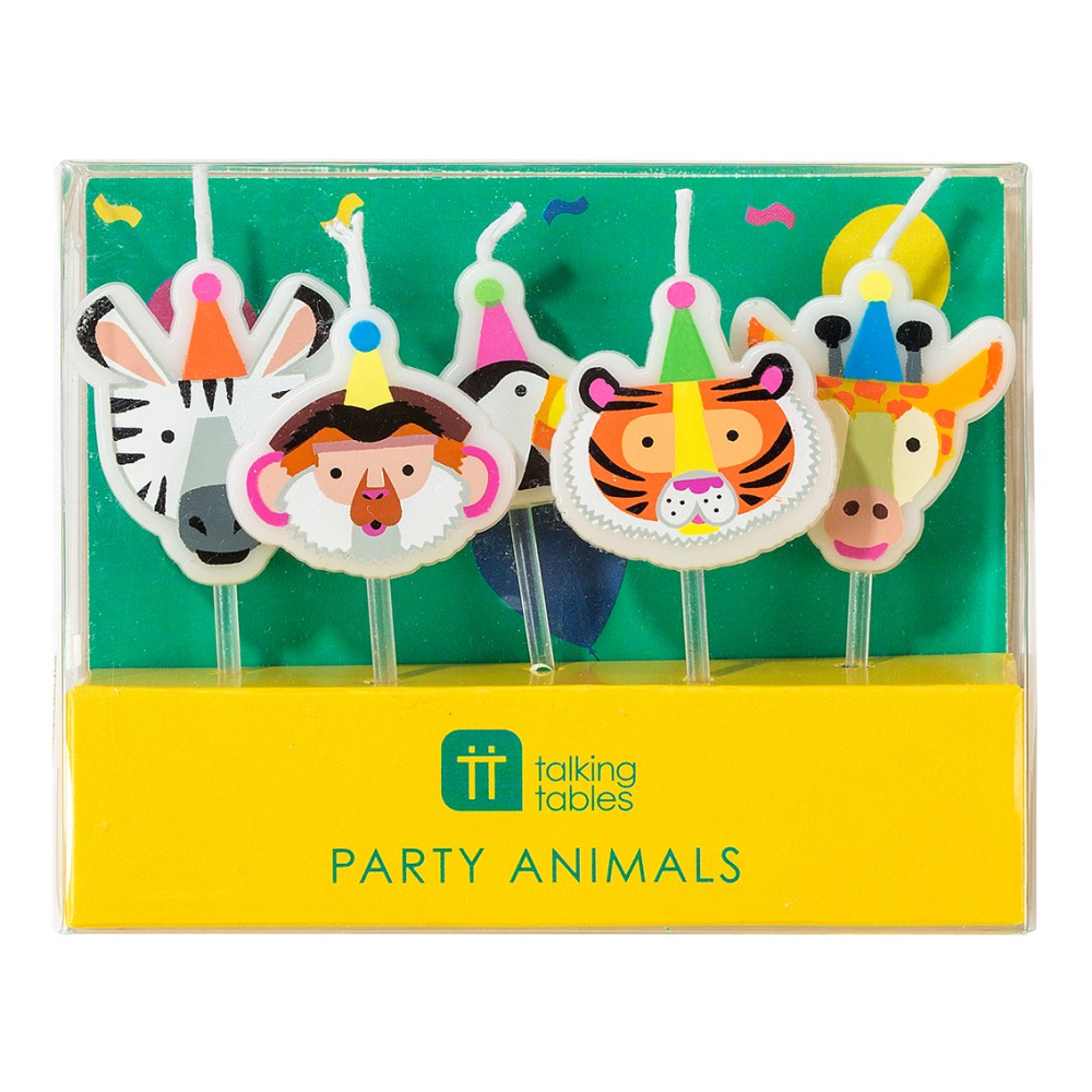 Party Animals Candles 5 Pk - Penny Black