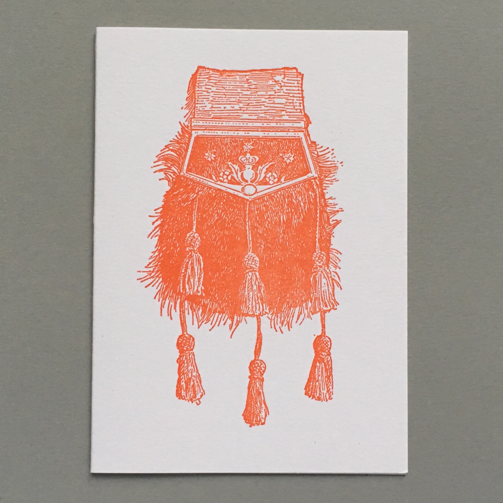 Orange Sporran Vintage Letterpress Card - Penny Black
