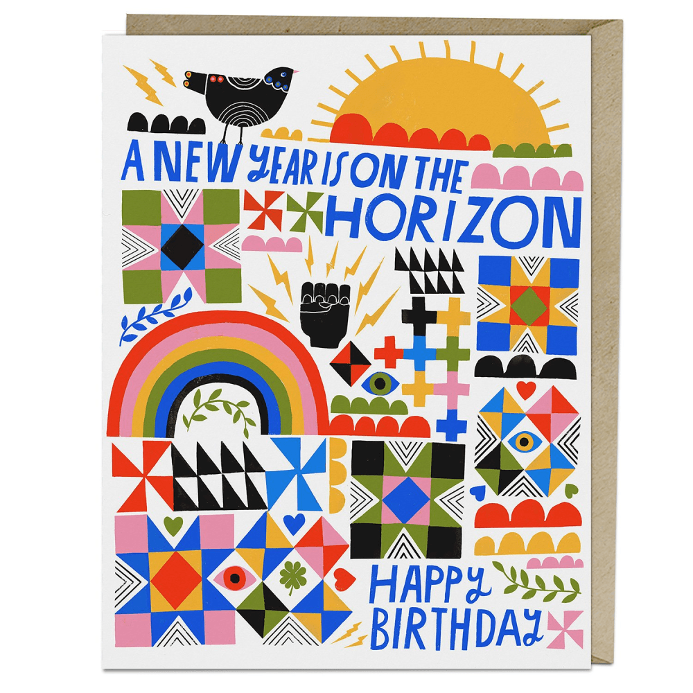 A New Year On The Horizon Lisa Congdon Birthday Card - Penny Black