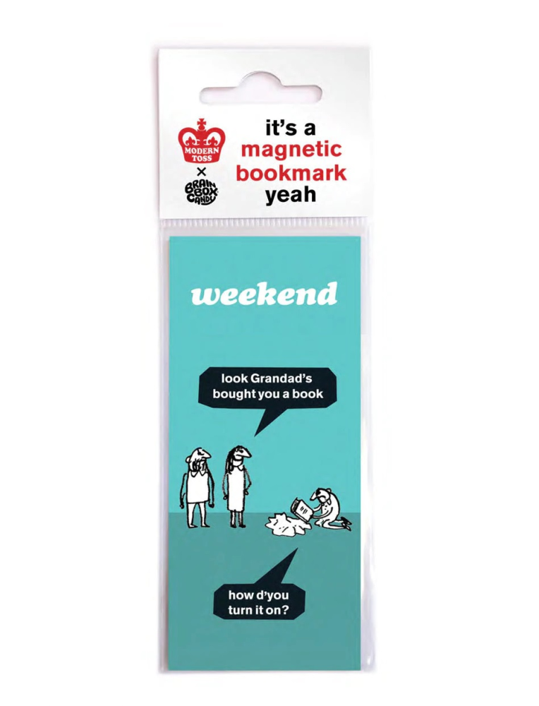 Weekend Modern Toss Magnetic Bookmark