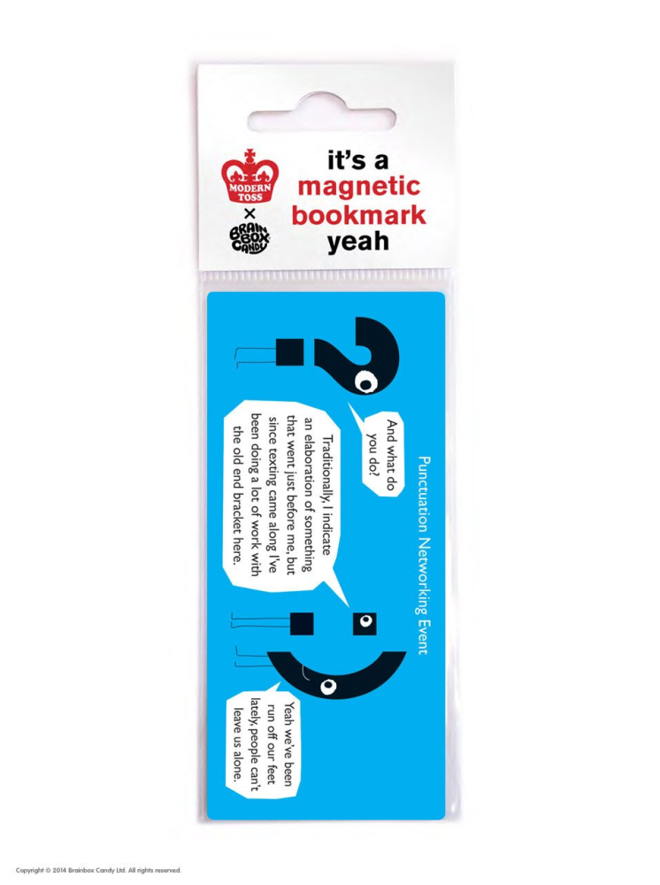 Punctuation Modern Toss Magnetic Bookmark