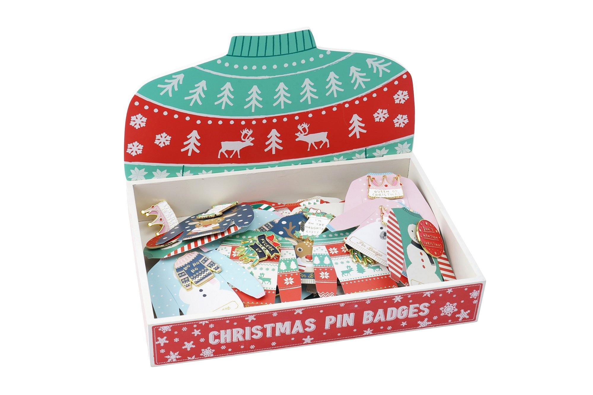 Cute Christmas Enamel Pin - Penny Black