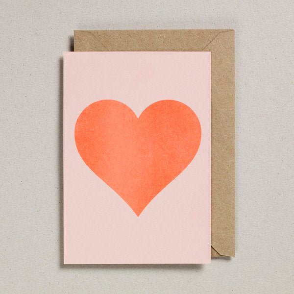 Orange Heart Valentine Card by penny black
