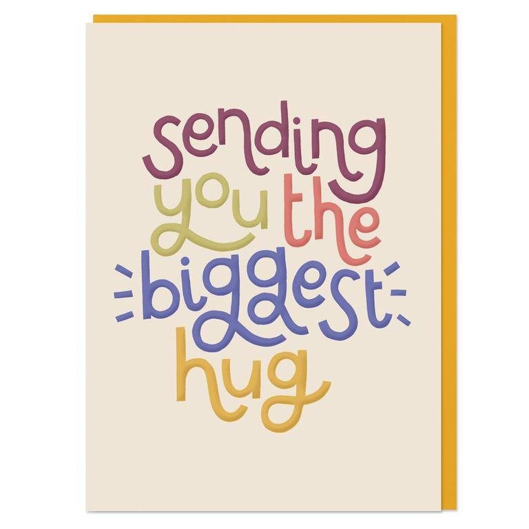 Sending You The Biggest Hug Embossed Card - Penny Black