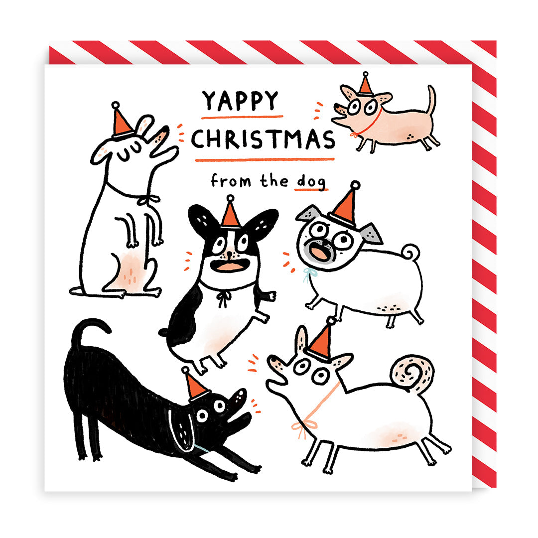 Yappy Christmas From The Dog Gemma Correll Christmas Card from Penny Black