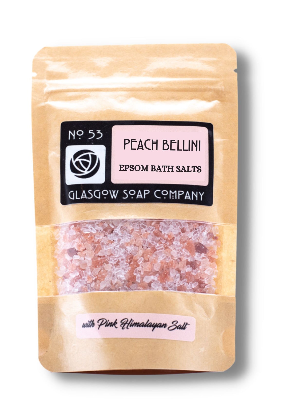 Peach Bellini Scented Epsom and Pink Himalayan Bath Salts