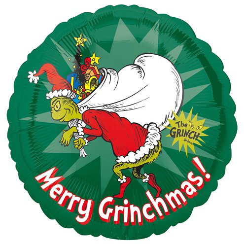 Merry Grinchmas! 18&quot; Christmas Foil Balloon