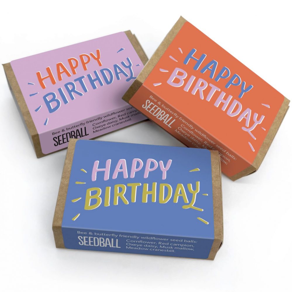 Happy Birthday Seedball Matchbox