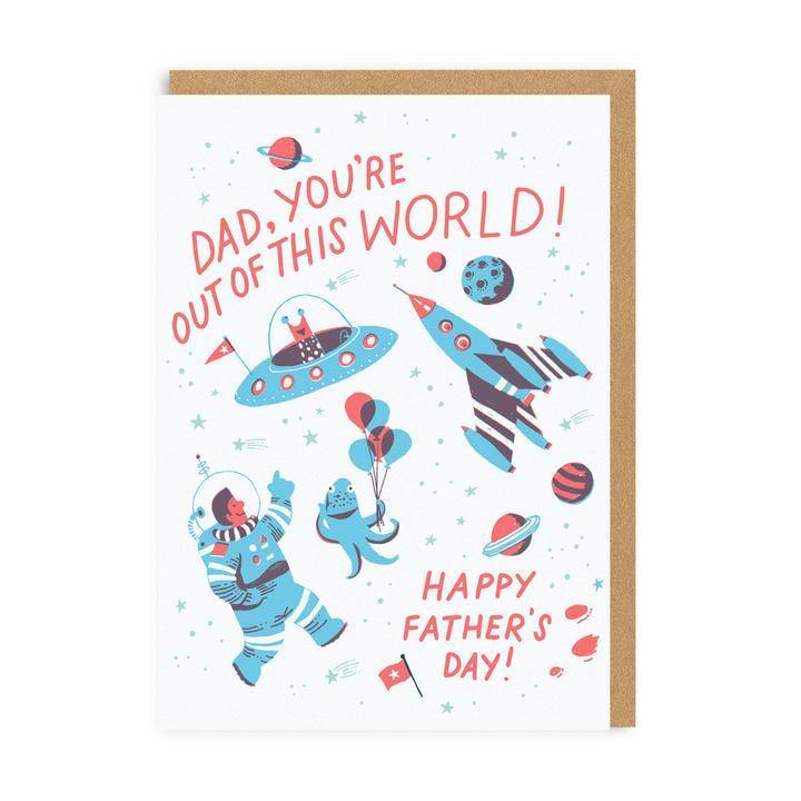 Dad You're Out Of This World Fathers Day Card - Penny Black
