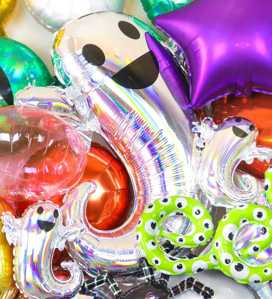 Iridescent Ghost 28&quot; Foil Halloween Balloon