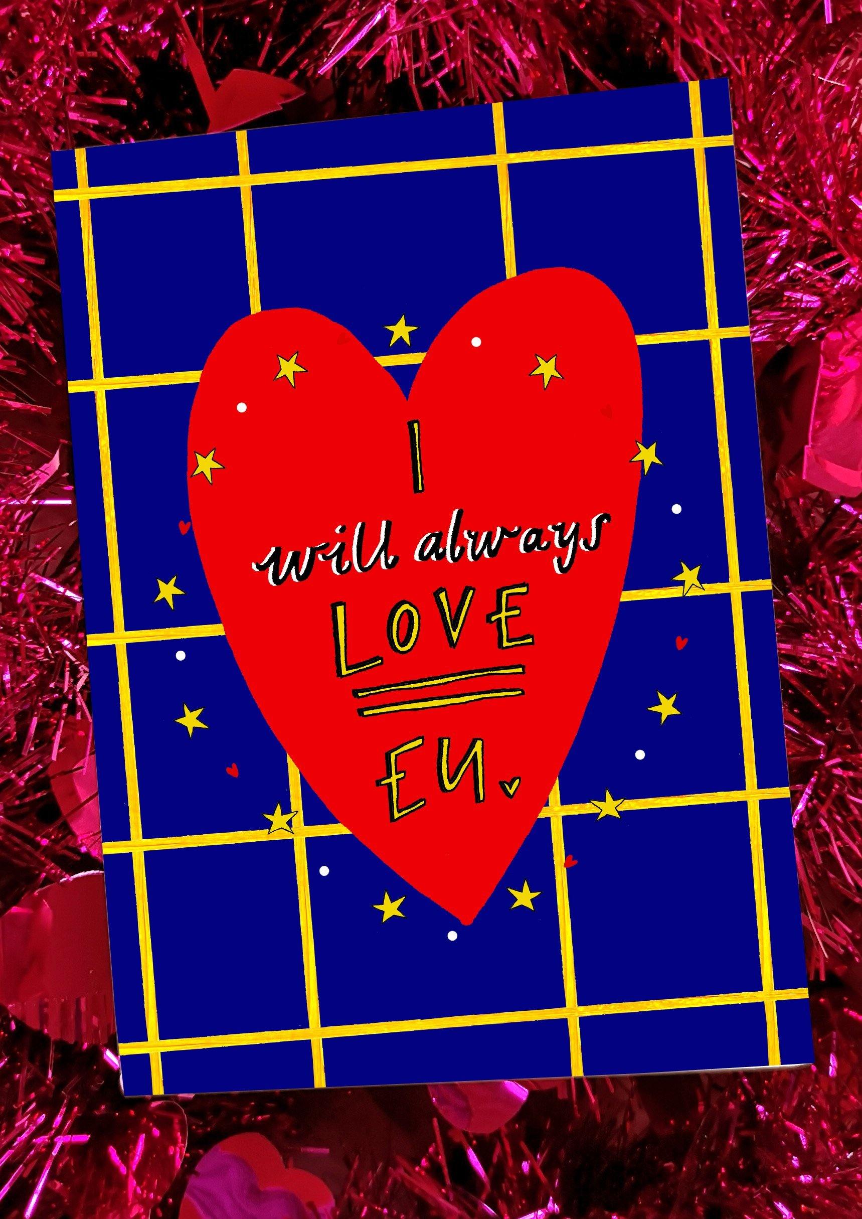 I Will Always Love EU Illustrated Valentine Card - Penny Black