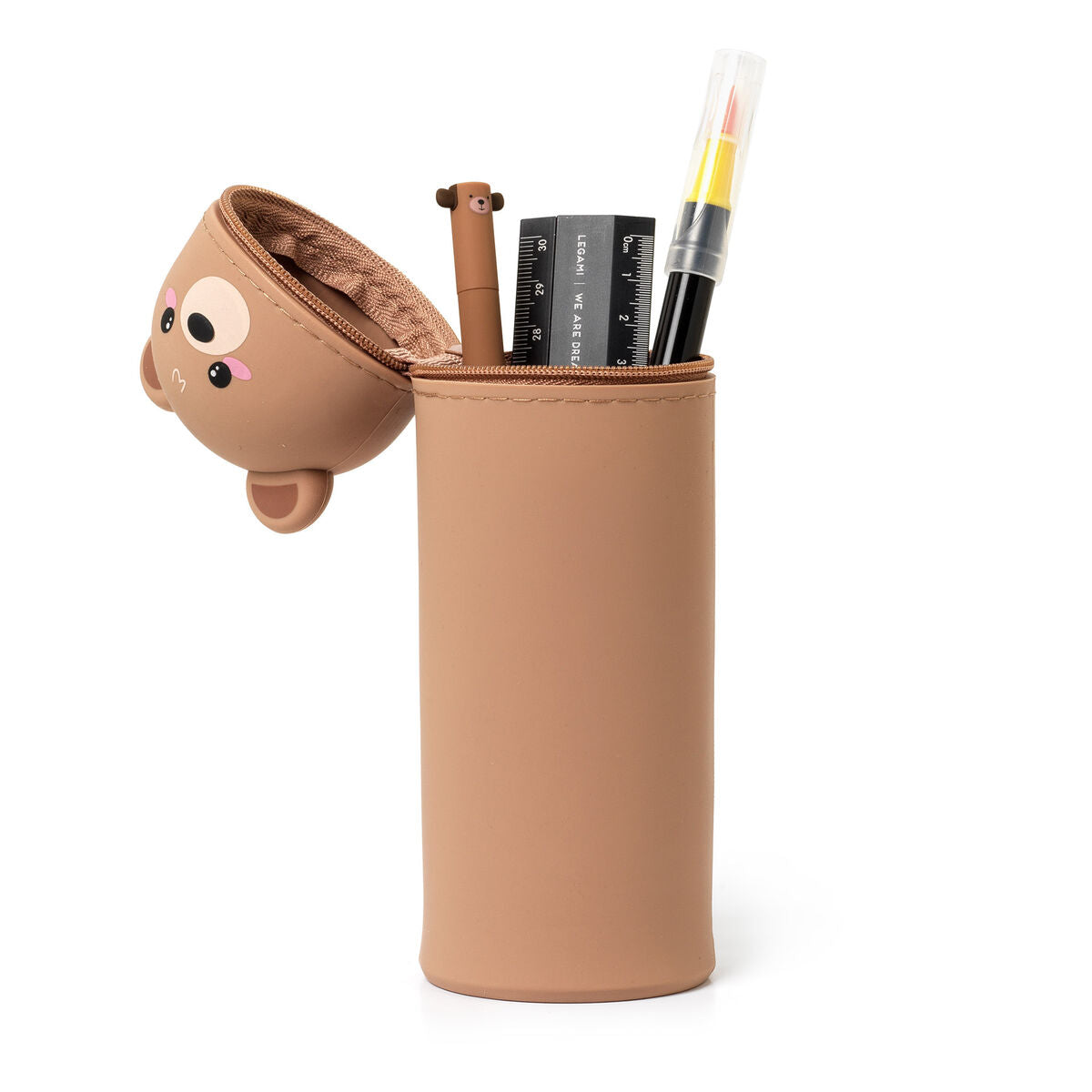 Kawaii Teddy Bear 2-in-1 Pencil Case and Pen Holder
