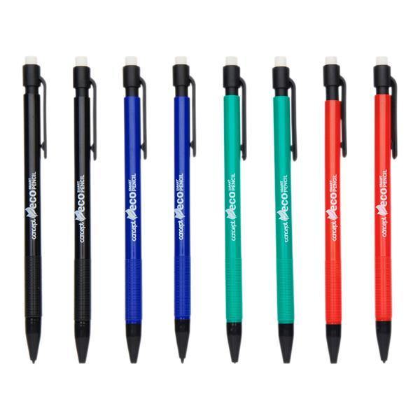Concept Green Eco 0.5mm Mechanical Pencils 8 Pk - Penny Black