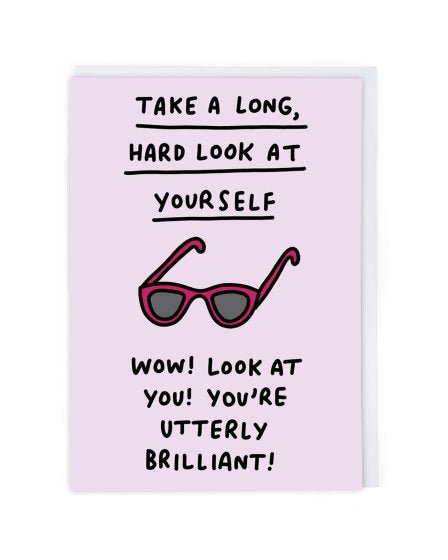 Take a Long Hard Look Funny Friendship Card