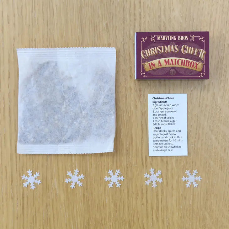 Christmas Cheer Mulled Wine Kit In A Matchbox