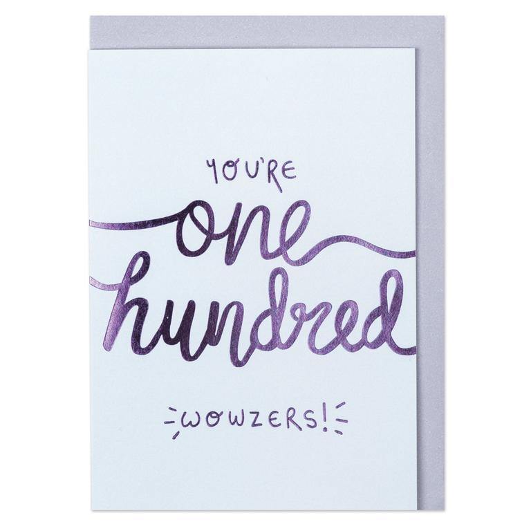 You&#39;re 100 Wowzers Birthday Card - Penny Black