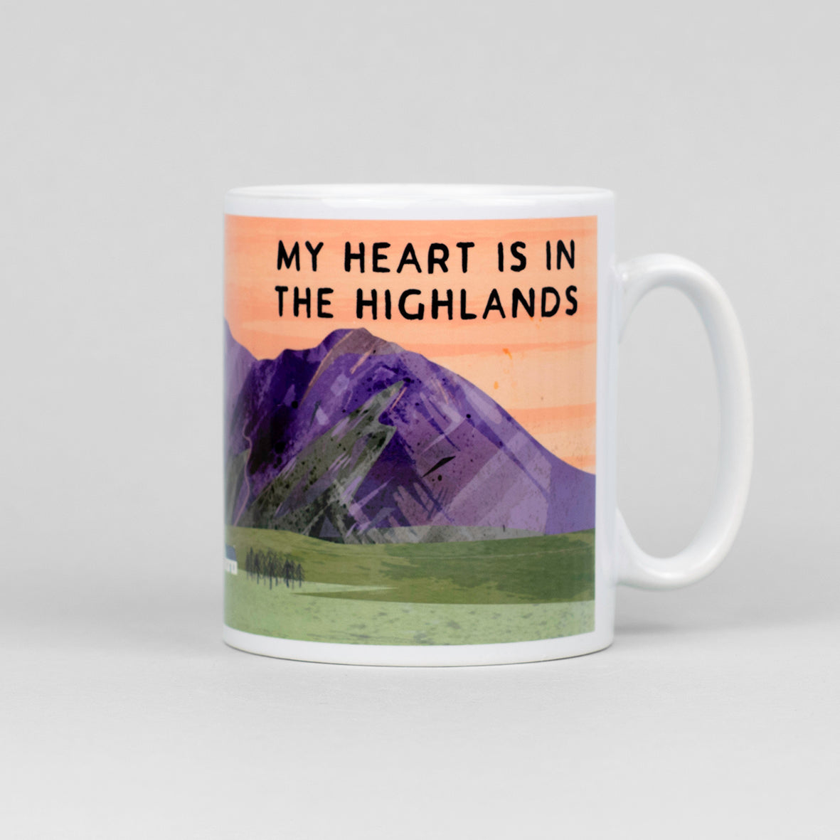 Heart is in the Highlands Scottish Mug