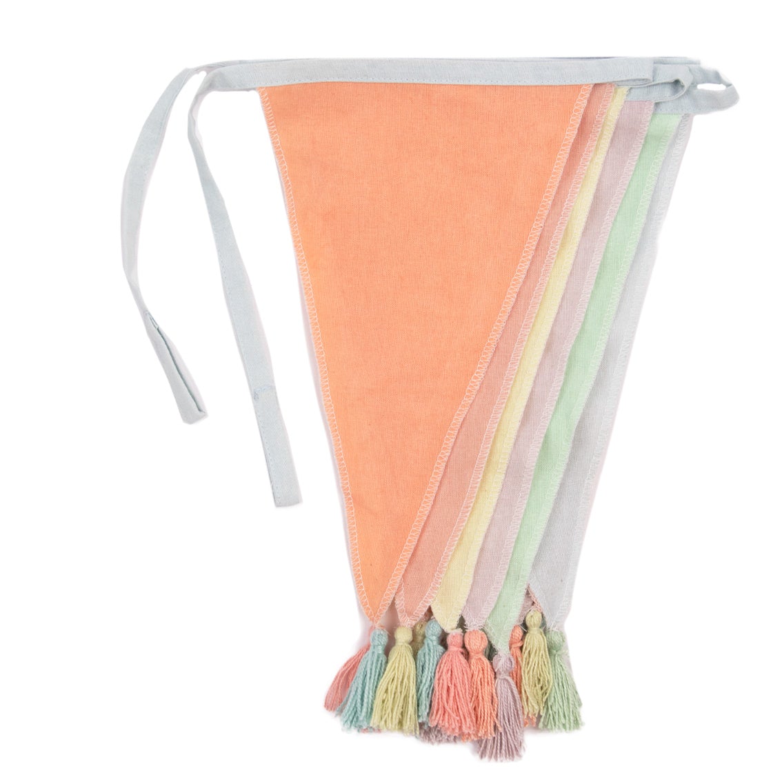Eco-Friendly Pastel Reusable Fabric Party Bunting