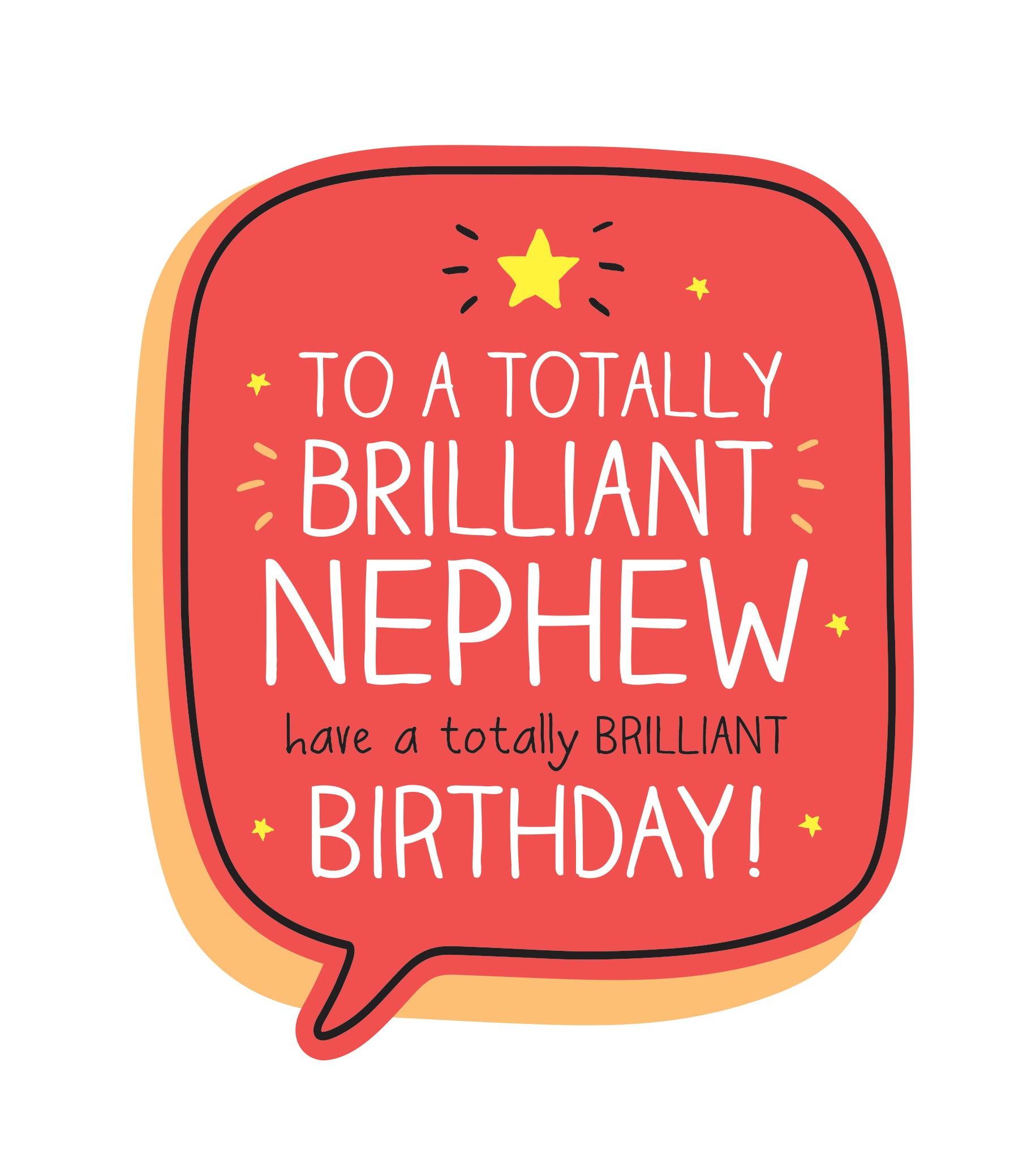 Totally Brilliant Nephew Birthday Card by penny black