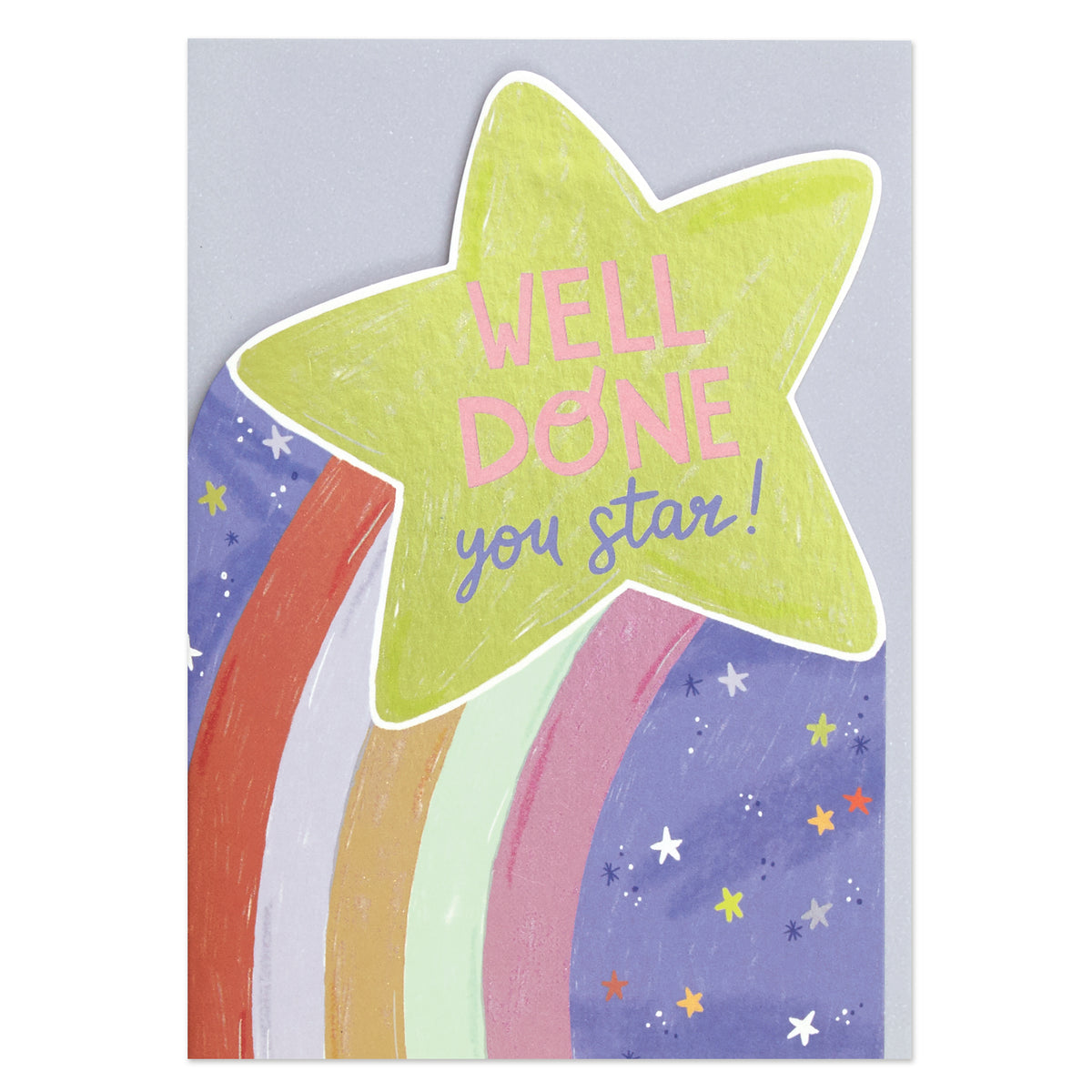 Well Done You Star Cut Out Congratulations Card