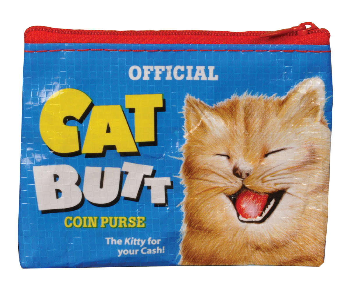 Cat Butt Blue Q Coin Purse