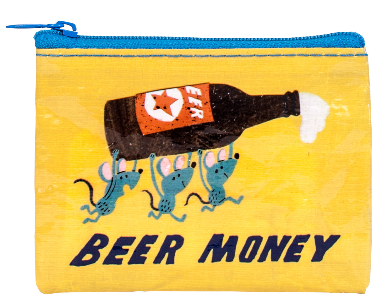 Beer Money Blue Q Coin Purse