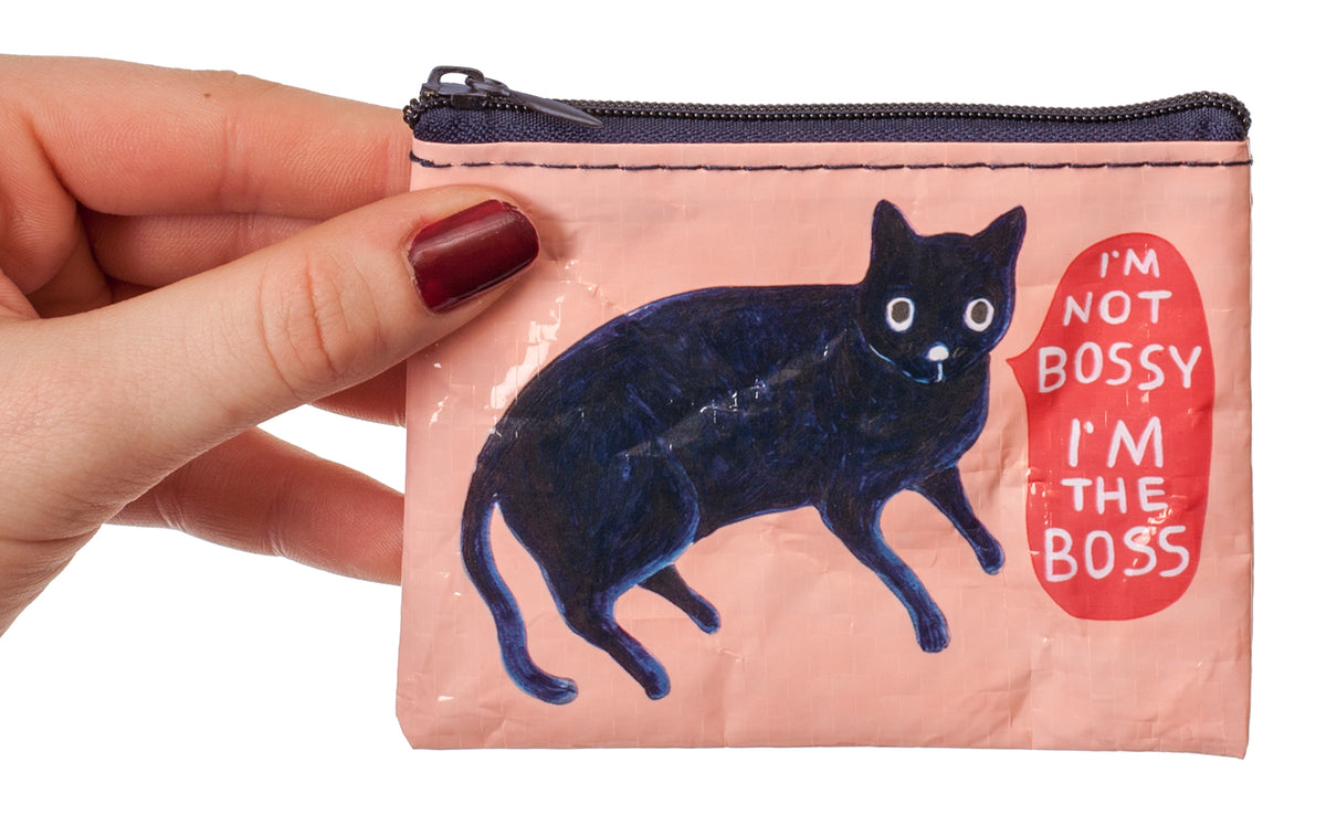 I&#39;m Not Bossy Blue Q Coin Purse