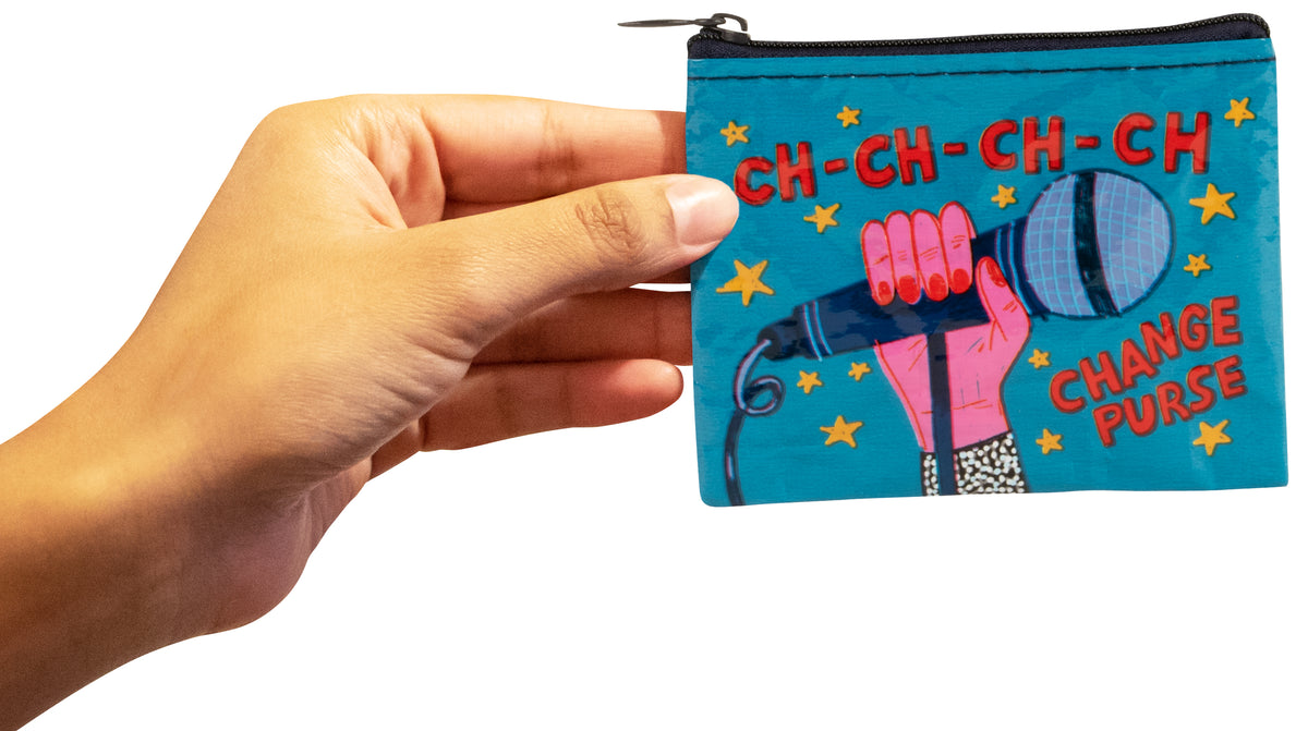 Ch-Ch-Change Purse Blue Q Coin Purse