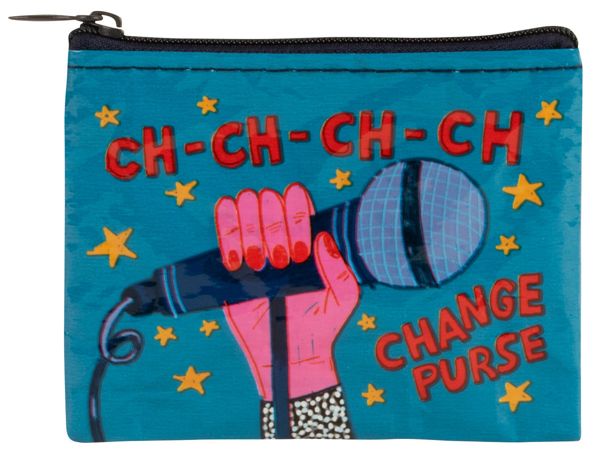 Ch-Ch-Change Purse Blue Q Coin Purse