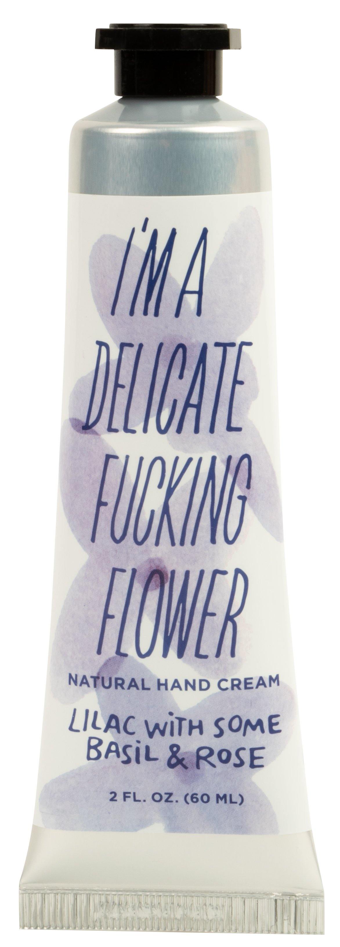 I&#39;m A Delicate Fucking Flower Hand Cream in lilac scent - Penny Black