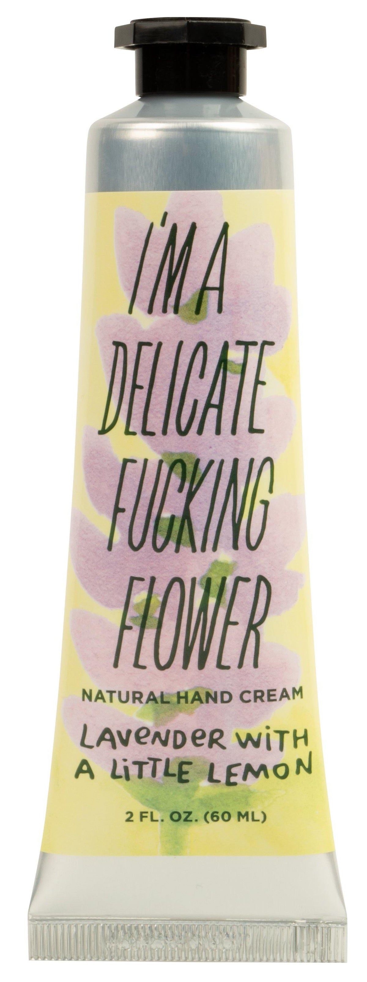 I&#39;m A Delicate Fucking Flower Hand Cream in lavender scent - Penny Black