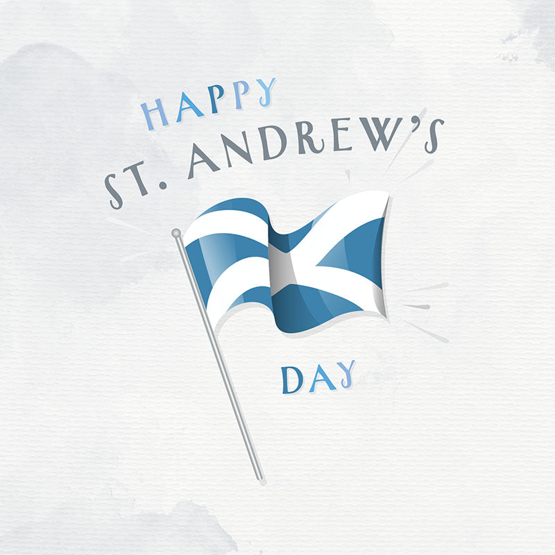 Scottish Saltire Flag Happy St Andrew&#39;s Day Card
