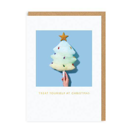 Candy Floss Tree Cute Christmas Card - Penny Black