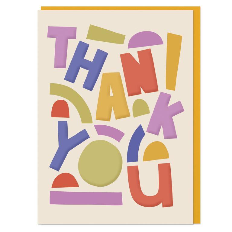 Bold & Bright Raspberry Blossom Thank You Card - Penny Black