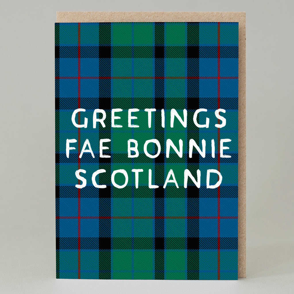 Scottish Birthday Cards Selection - Tartan Numbers By Wee Wishes