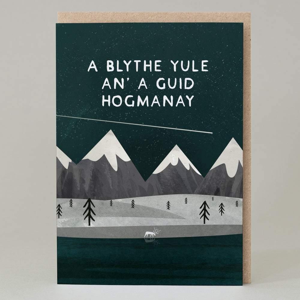A Blythe Yule An&#39; A Guid Hogmanay Card - Penny Black