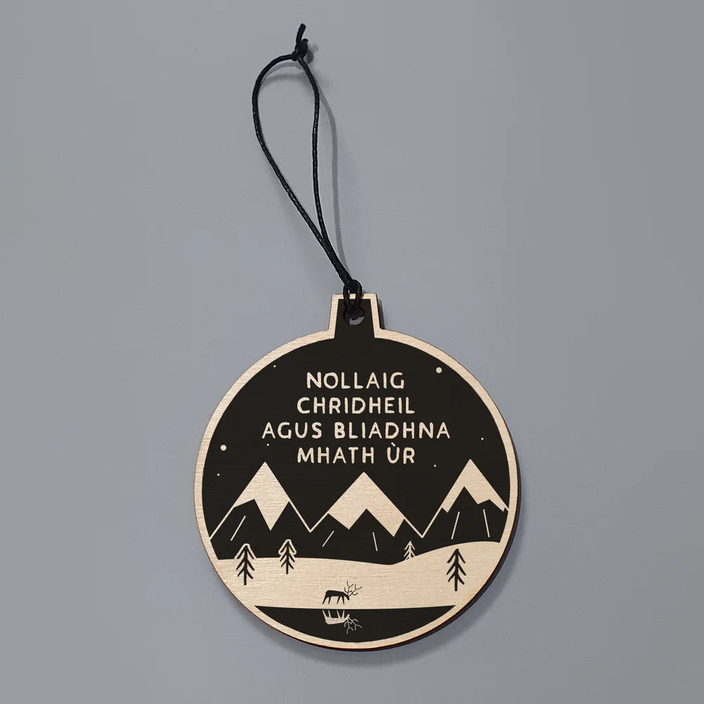 Nollaig Chridheil Scottish Gaelic Christmas Decoration