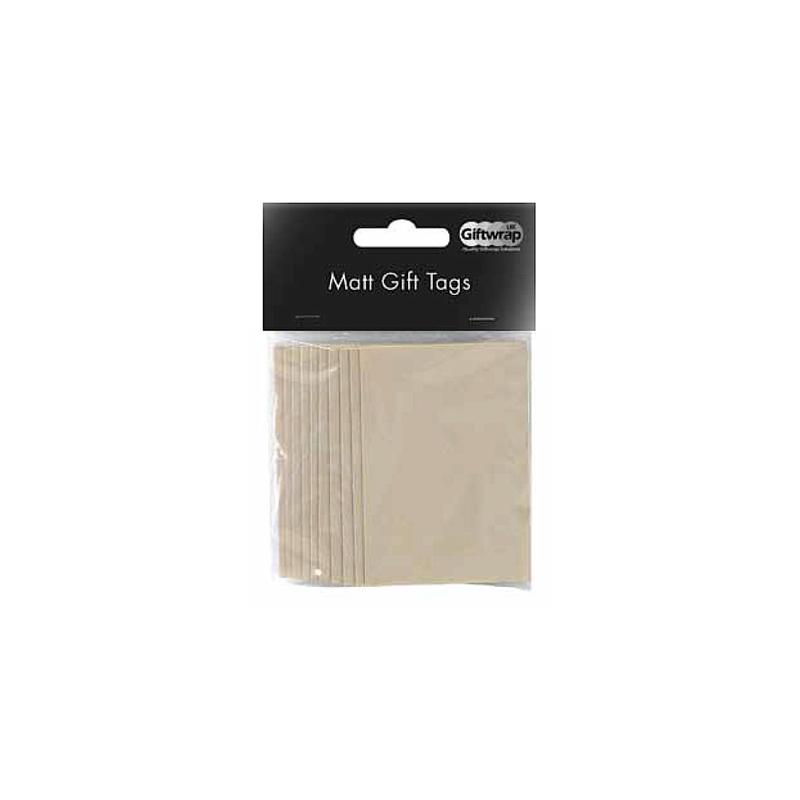 Matt Silver Gift Tags 8 Pk - Penny Black